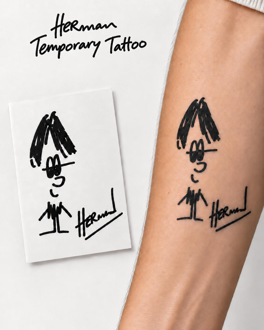 Put Me On! Peter Noone “Herman” Collectible Temporary Tattoo